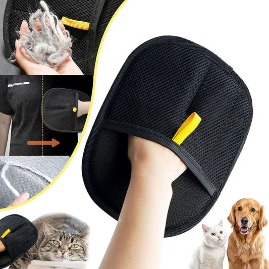 New pet hair removal tools reusable gloves, pet double-sided beauty