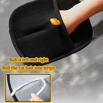New pet hair removal tools reusable gloves, pet double-sided beauty