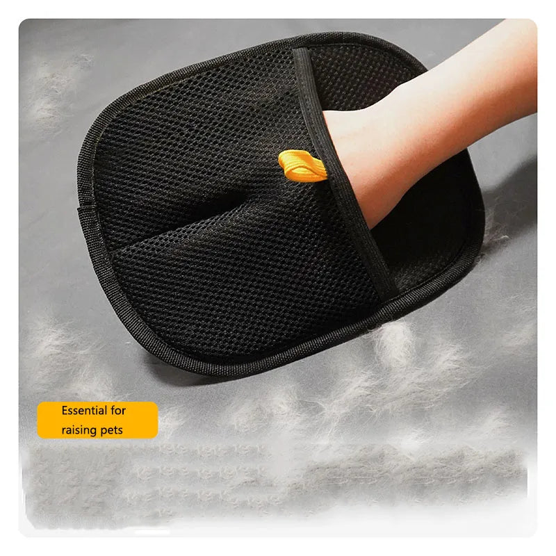 New pet hair removal tools reusable gloves, pet double-sided beauty
