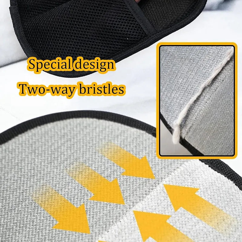 New pet hair removal tools reusable gloves, pet double-sided beauty